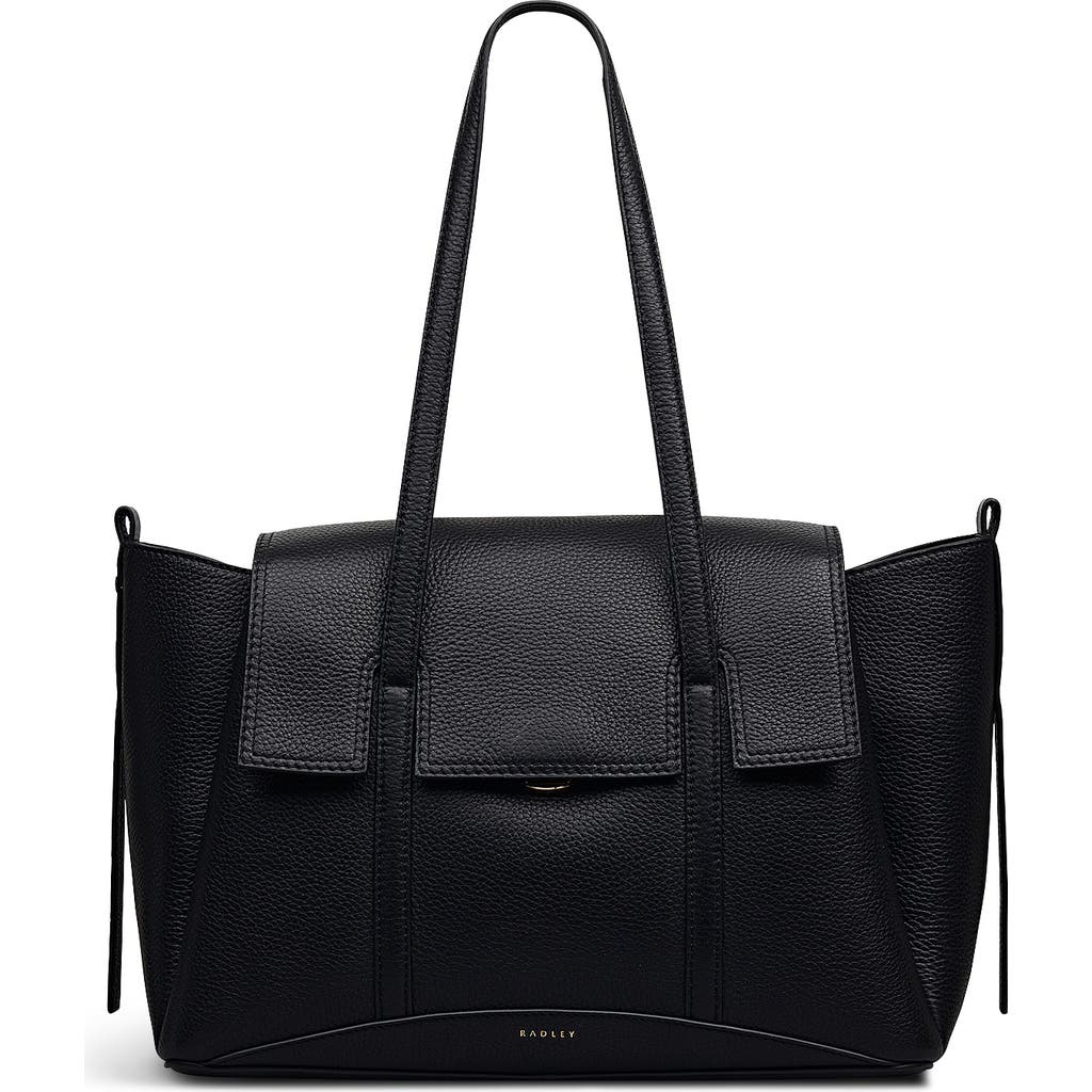 Radley The Chancery Medium Flapover Shoulder Bag In Black