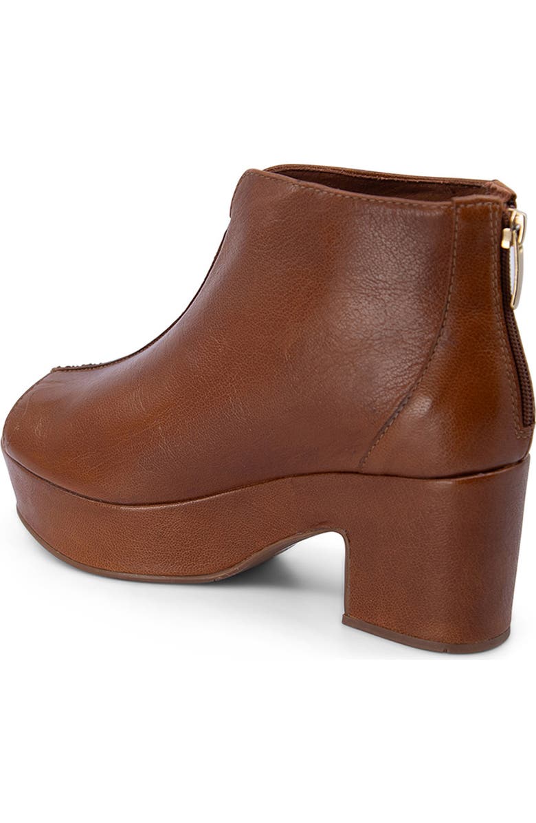 Chocolat Blu Gion Peep Toe Platform Bootie, Alternate, color, Brown Leather