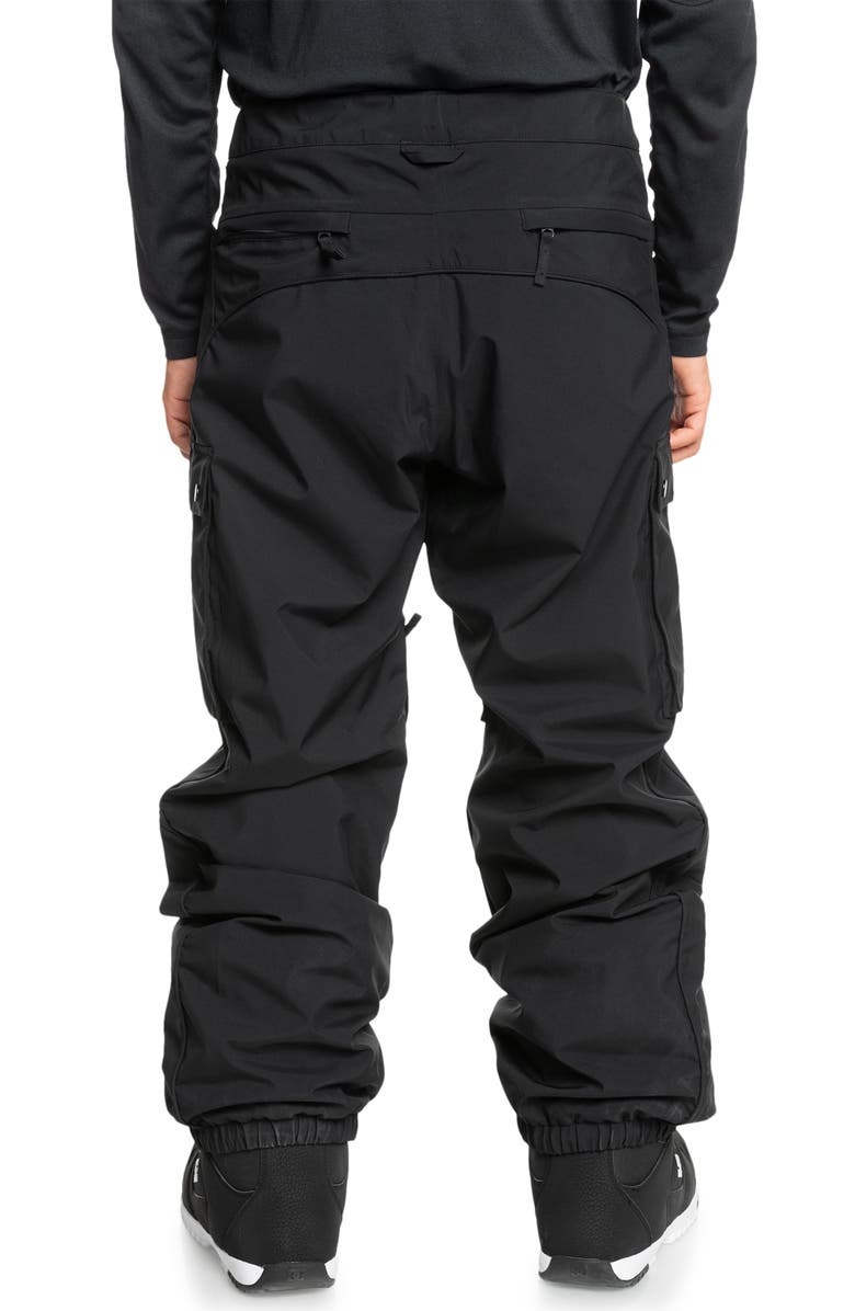 Quiksilver Snow Down Waterproof Cargo Snowboard Pants, Alternate, color,