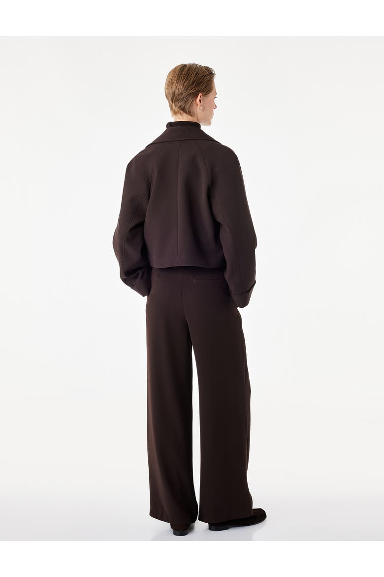 Belt Detail Wide Leg Trousers, Alternate, color, BROWN