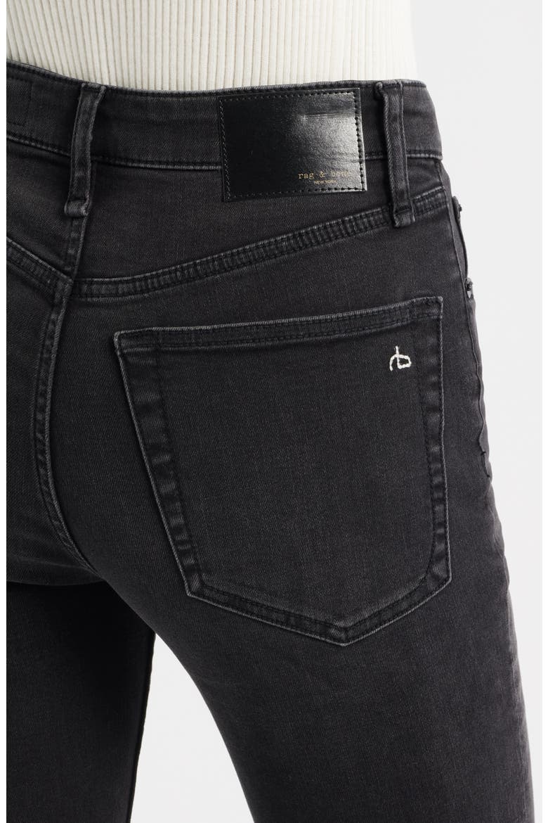 Flexi Dahlia Mid Rise Flare Jeans, Alternate, color, MDNGHT