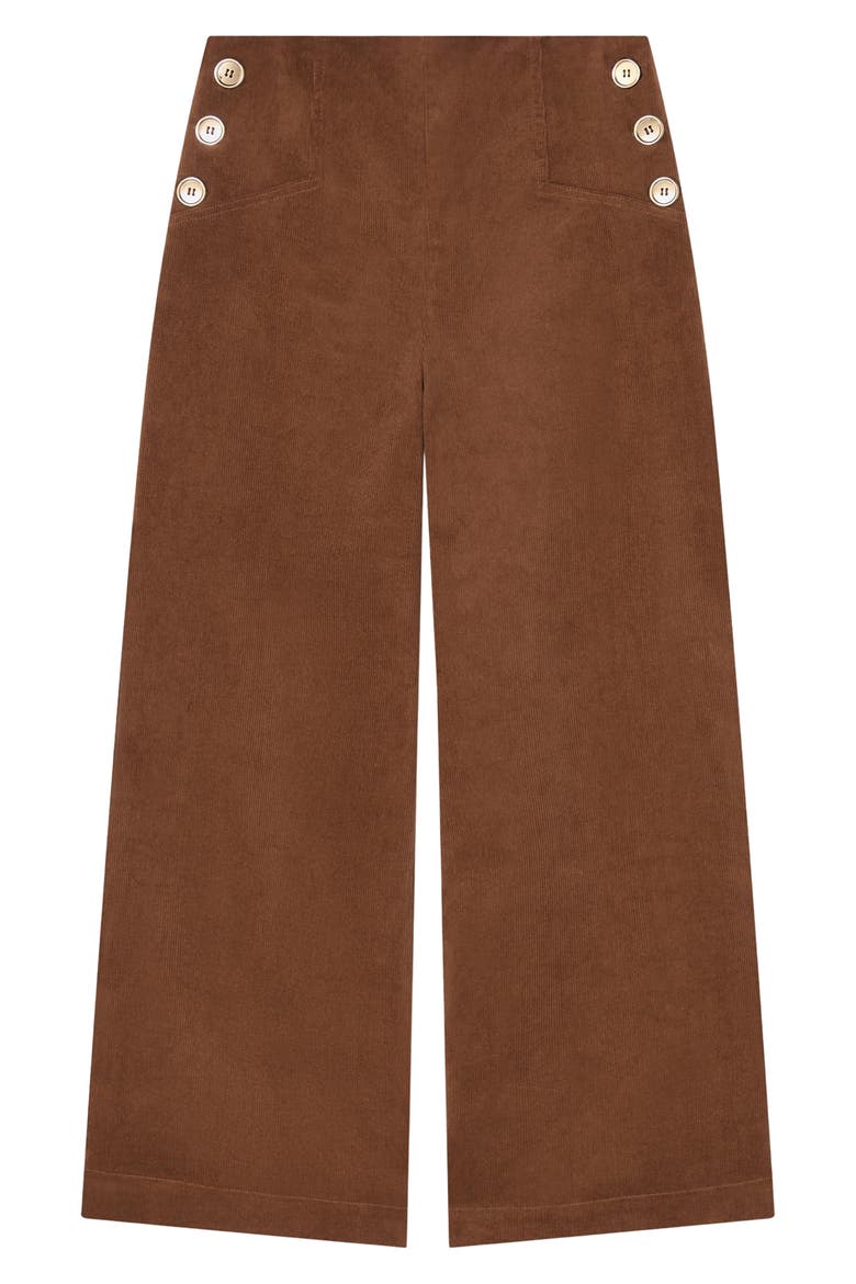 Hans Wide Leg Corduroy Pants, Alternate, color, CHOCOLATE