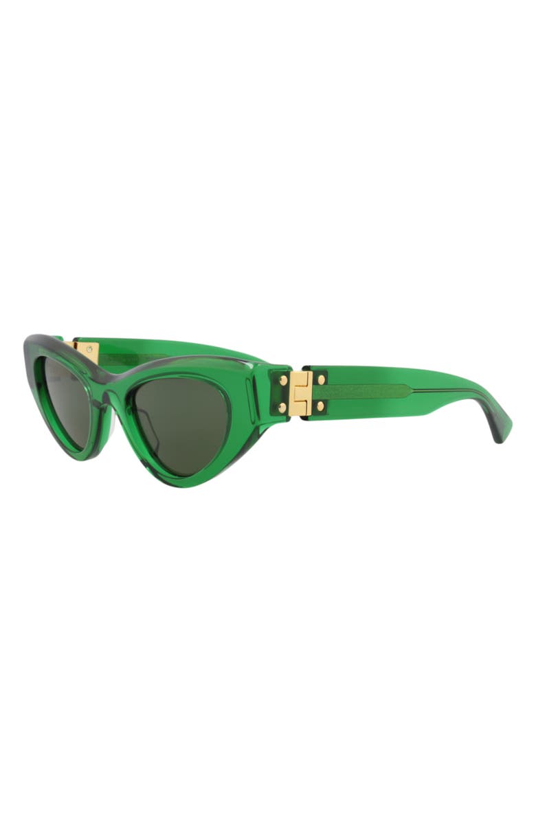 Bottega Veneta Sunglasses, Alternate, color, Green Green Green