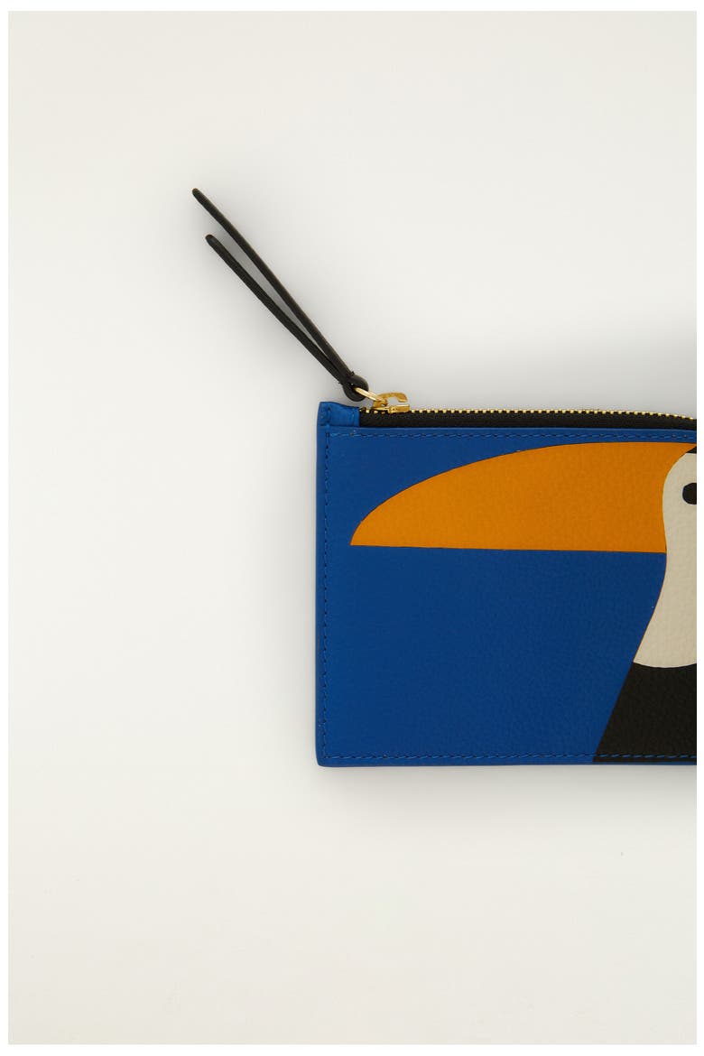 Toucan L-Zip Leather Wallet, Alternate, color, TOUCAN