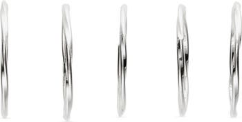 Set of 5 Demi Fine Stacking Rings