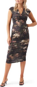 Ripe Maternity Nella Rib Maternity/Nursing Knit Midi Dress