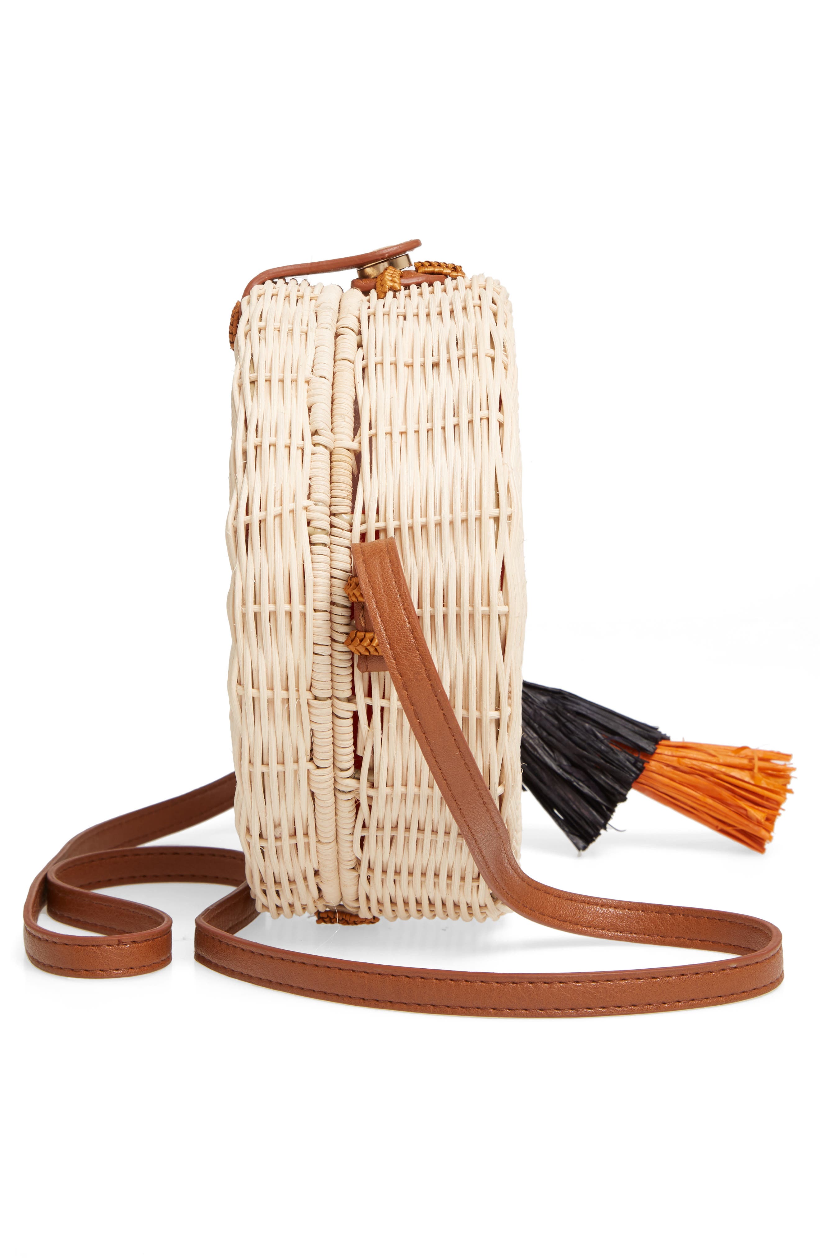Wicker Canteen Bag, Alternate, color, LIGHT NATURAL