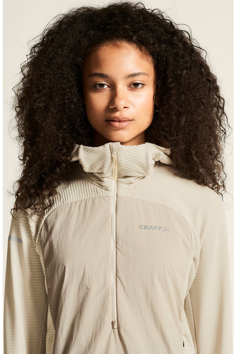 Subz Jersey Half Zip Hoodie, Alternate, color, PLASTER