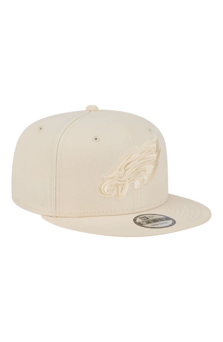 New Era Men's New Era Cream Philadelphia Eagles Colorpack 9FIFTY Snapback Hat, Alternate, color, Cream