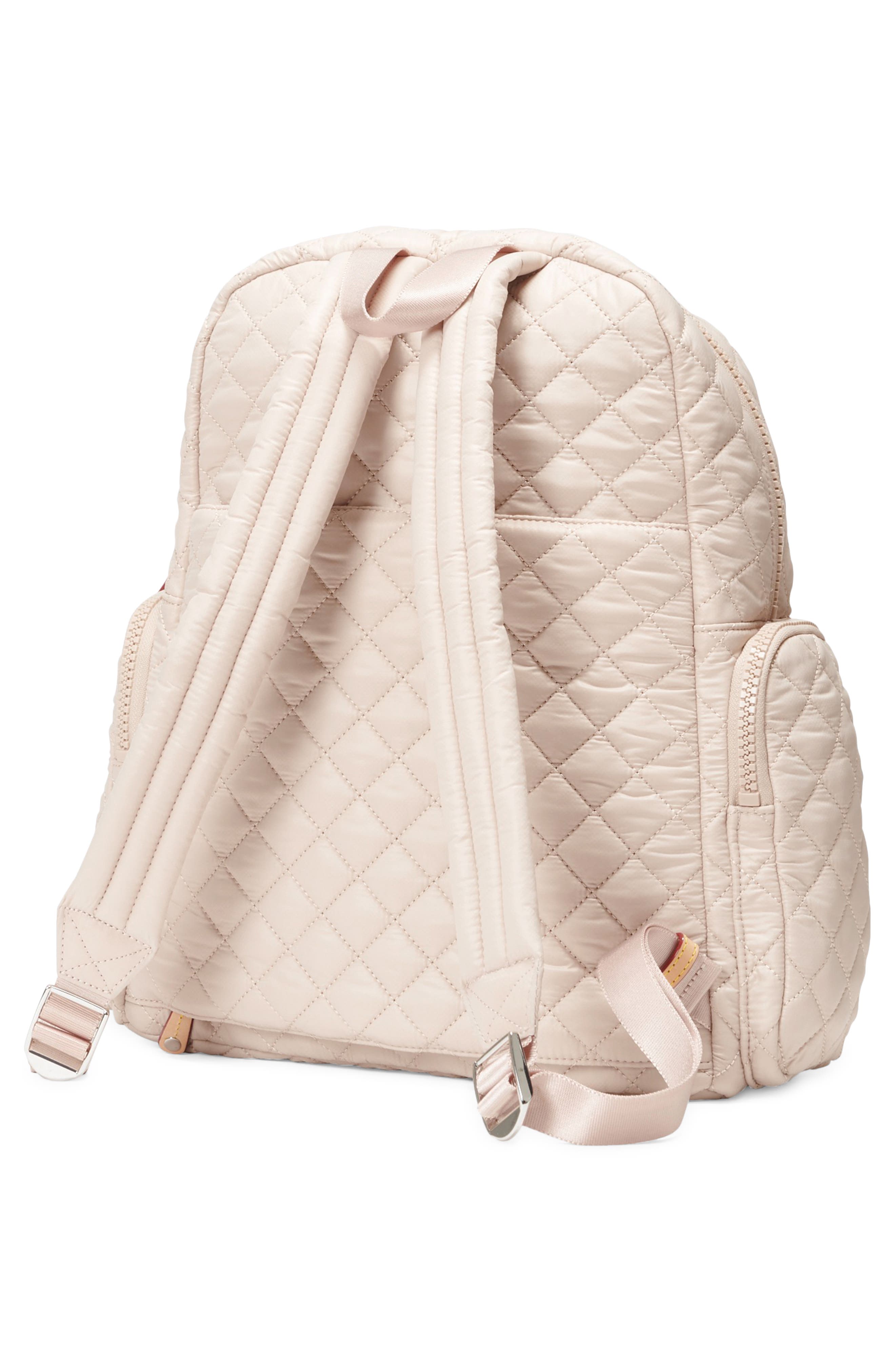MZ Wallace Pocket Quilted Nylon Backpack, Alternate, color, Mushroom