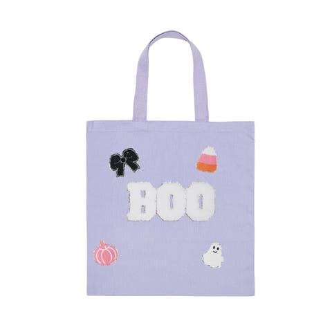 Boo Trick or Treat Patch Halloween Tote