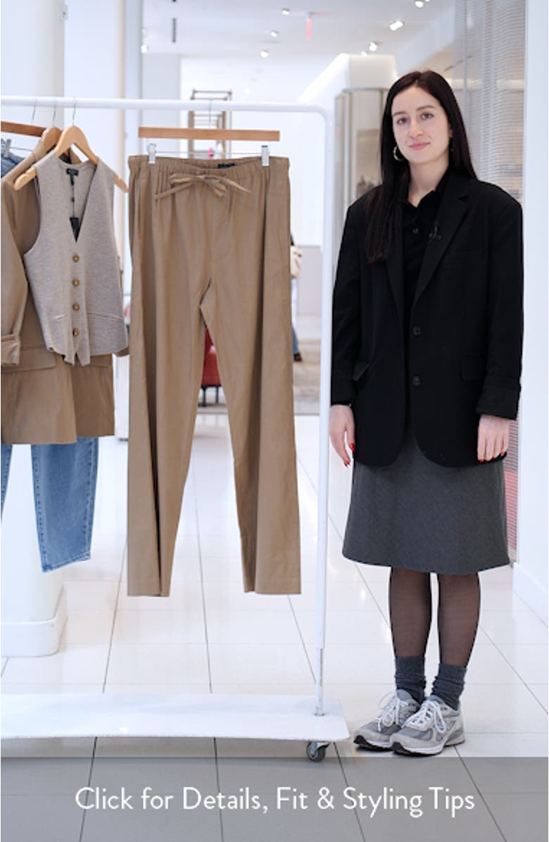 Logan Drawstring Linen Blend Pants, sales video thumbnail