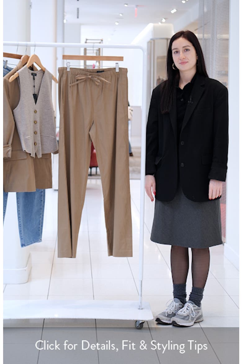Logan Drawstring Linen Blend Pants video