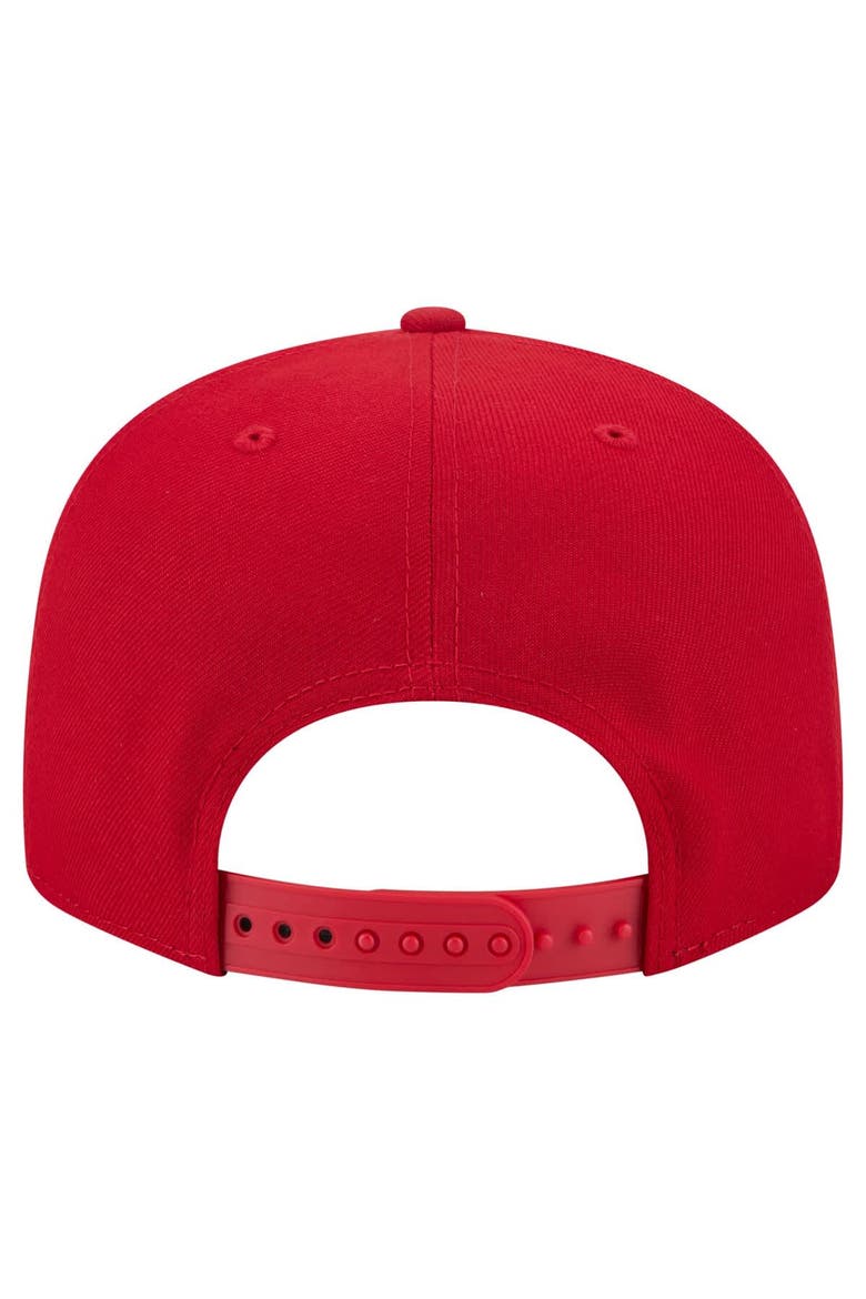Men's New Era  Scarlet San Francisco 49ers Core Team Script 9FIFTY Snapback Hat, Alternate, color, Scarlet