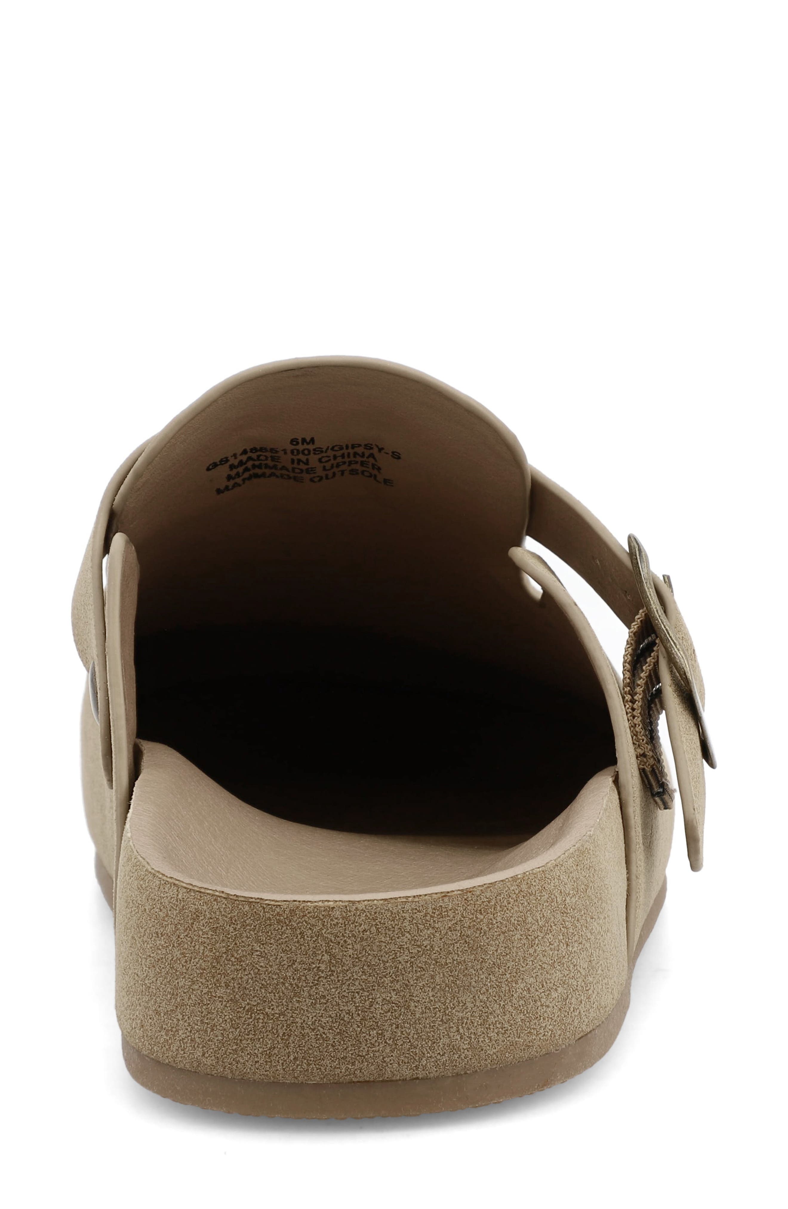 Buckle Strap Mule, Alternate, color, TAUPE