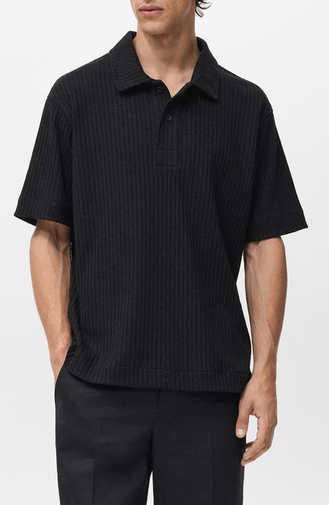 Textured Knit Polo