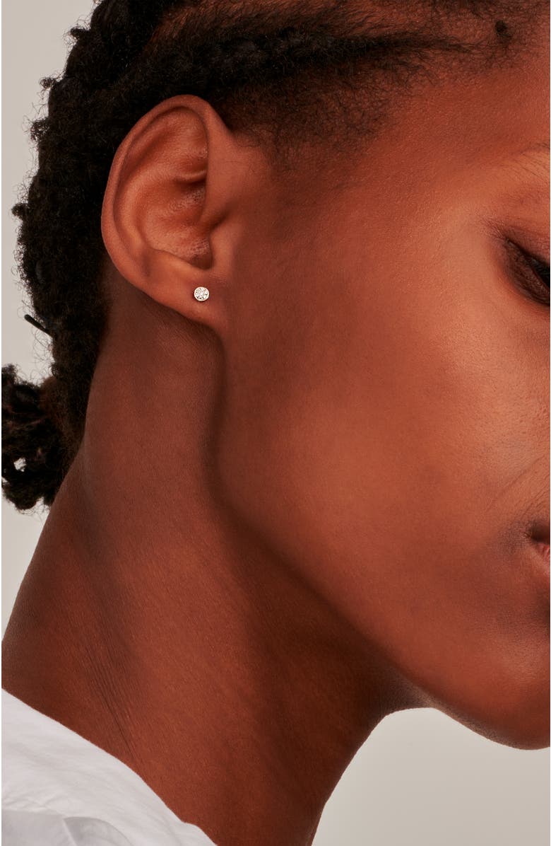 DPT Antwerp First Diamond Earrings, Alternate, color, White Rhodium