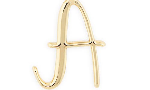 Baublebar Initial Charm Chain Braclet In Gold