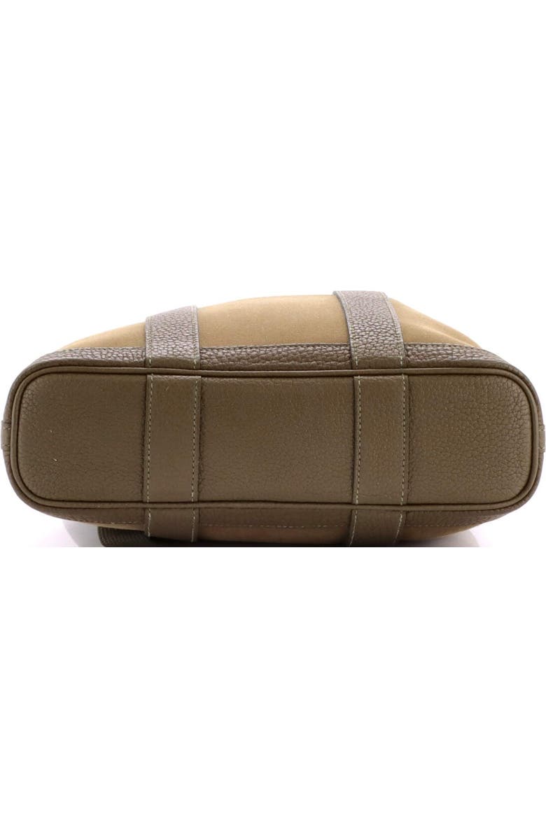 Pre-Owned Hermes Garden File Tote Toile and Leather 28, Alternate, color, Vert Maquis