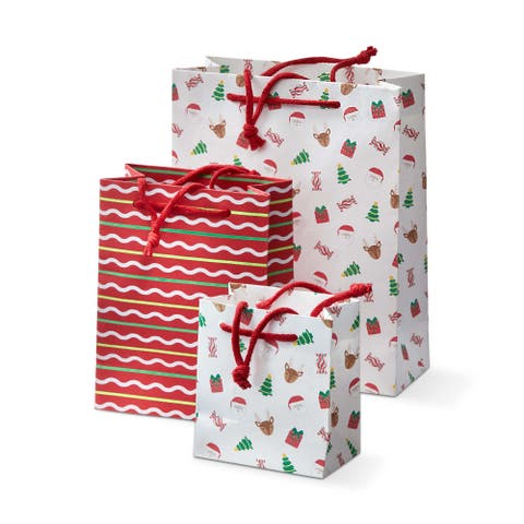 Holiday Cheer Multicolor Gift Bag for Christmas Gifts