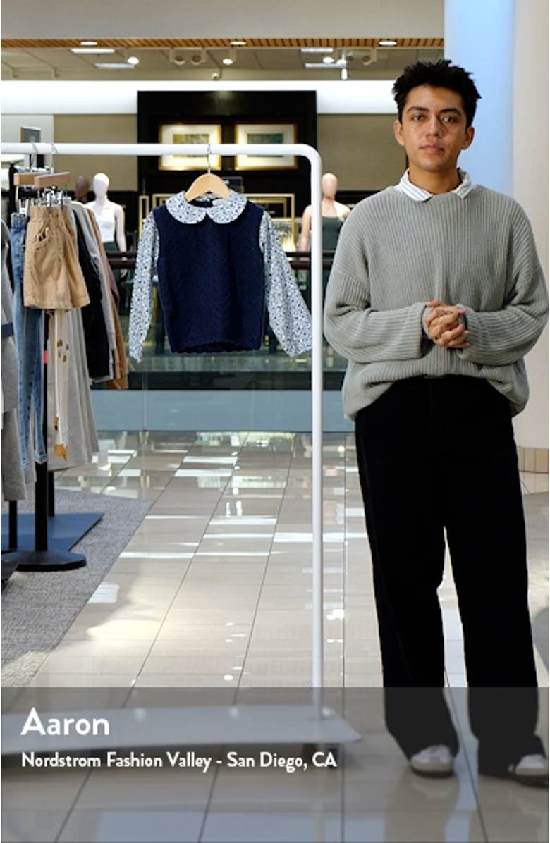 Kids' Mixed Media Layered Look Cotton Top, sales video thumbnail