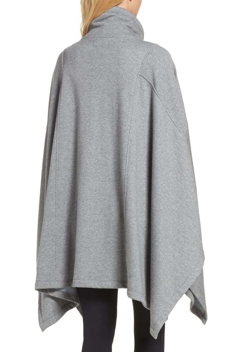 Cozy Lounge Poncho, Alternate, color, CHARCOAL HEATHER