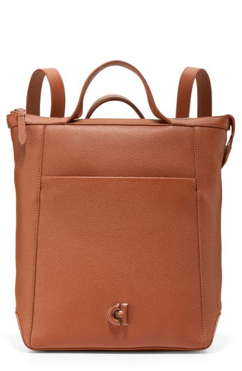 Cole Haan Grand Ambition Small Convertible Backpack In New British Tan