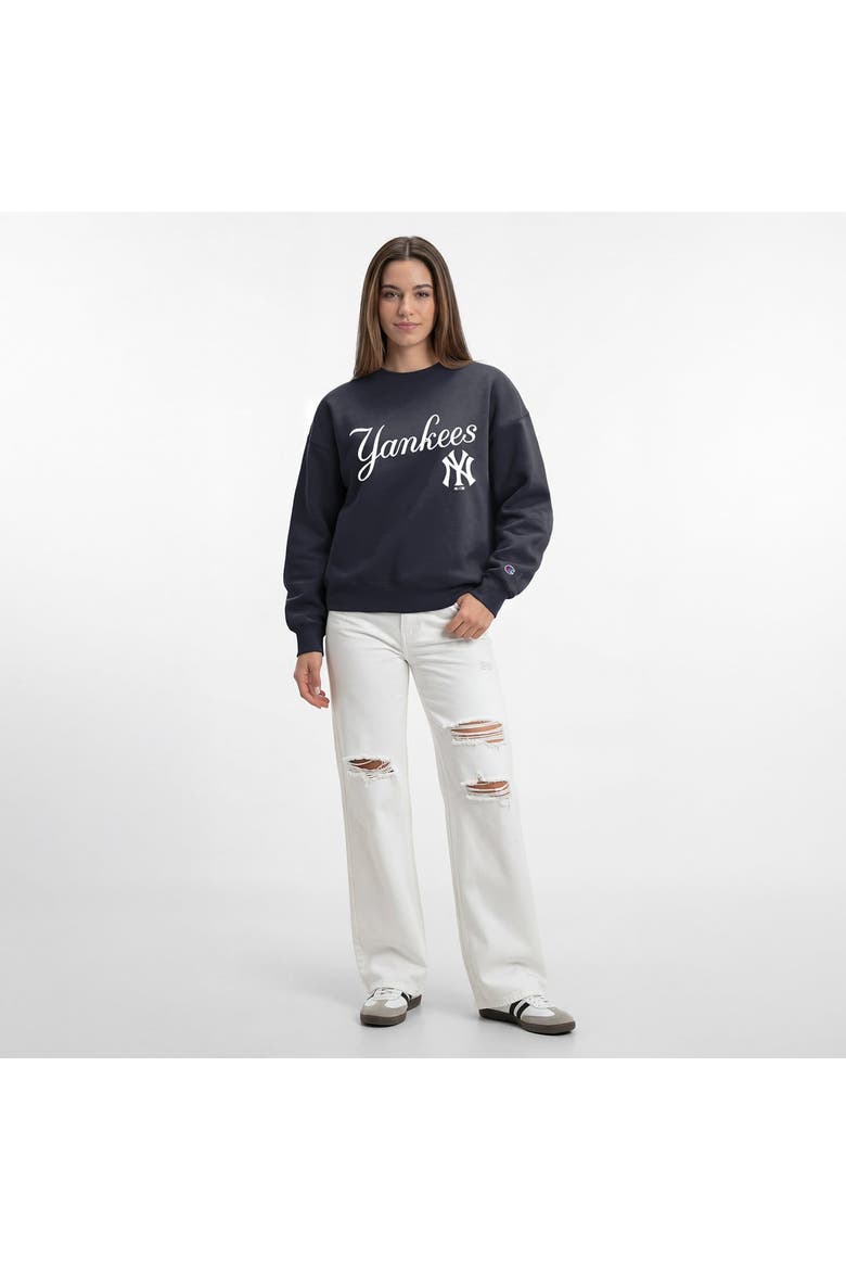 Women's Champion  Athletic Navy New York Yankees All-Star Sweatshirt, Alternate, color, Athletic Navy