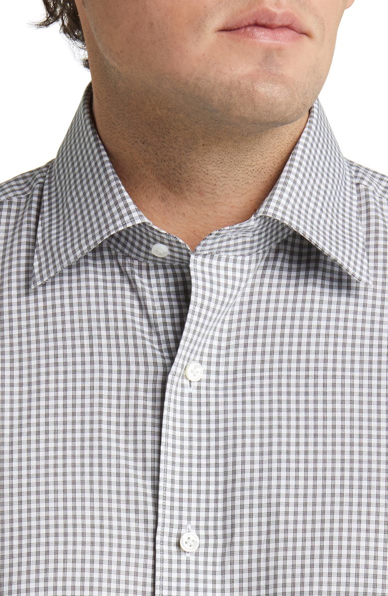 Peter Millar Crown Crafted Francis Gingham Plaid Cotton Button-Up Shirt, Alternate, color, 