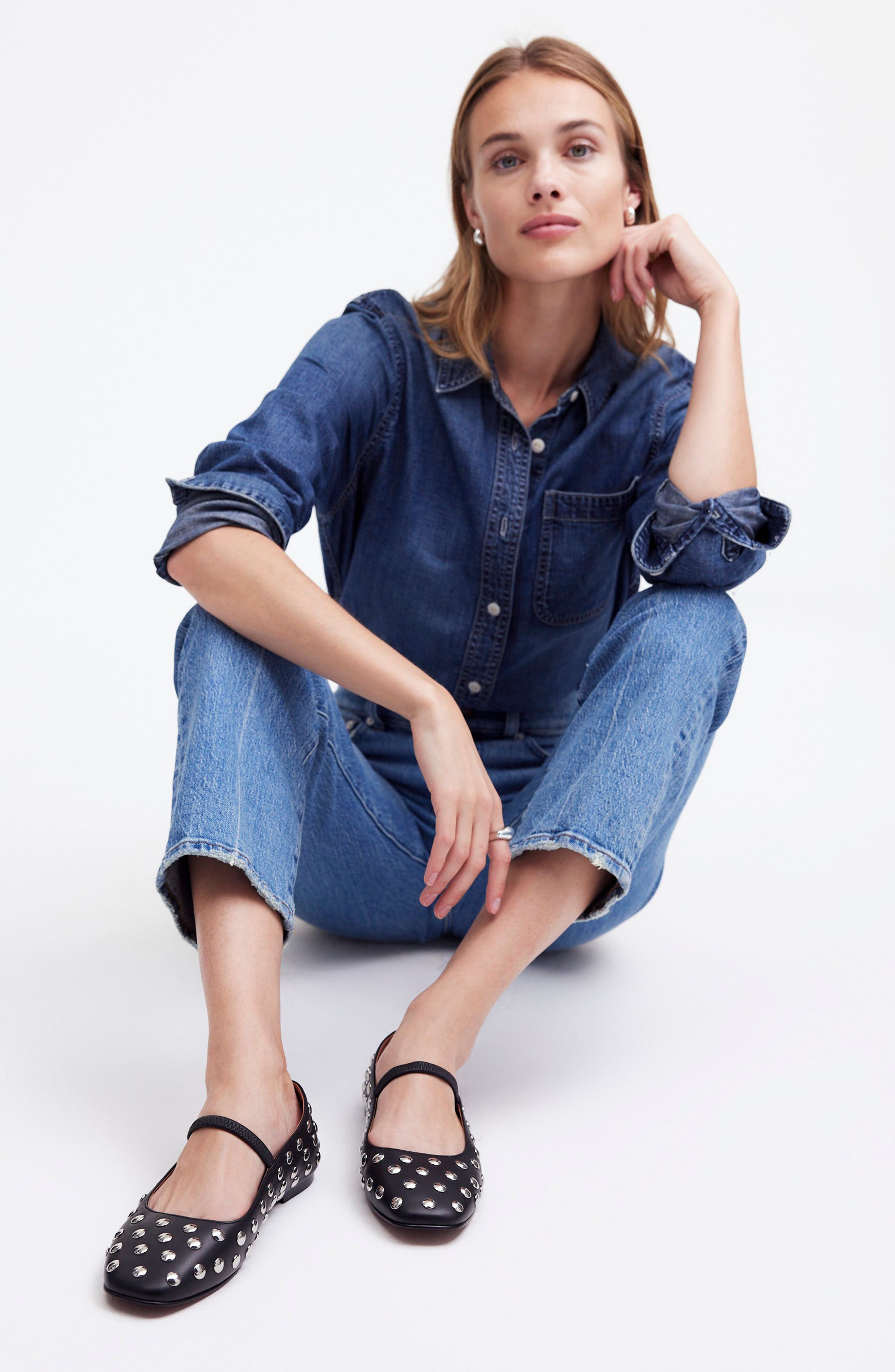 Madewell Greta Mary Jane Flat, Alternate, color, 