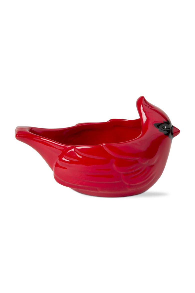 Cardinal Red Ceramic Serving Bowl - Dishwasher Safe Christmas, Main, color, Red