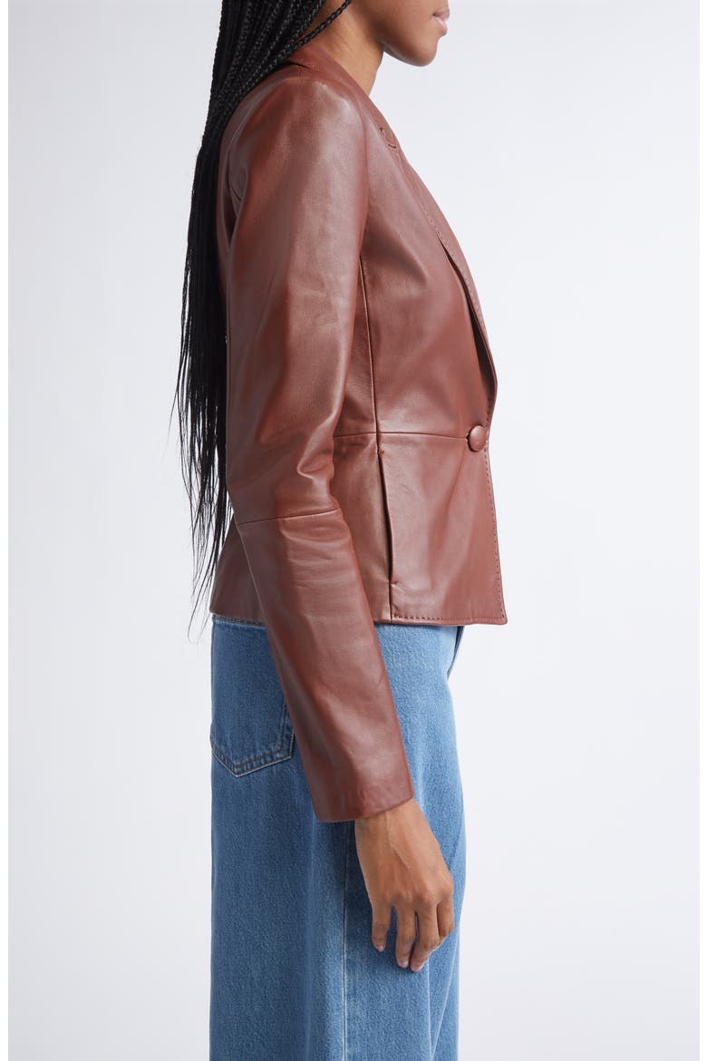 Soft Luxe Napa Leather Jacket, Alternate, color, CUOIO