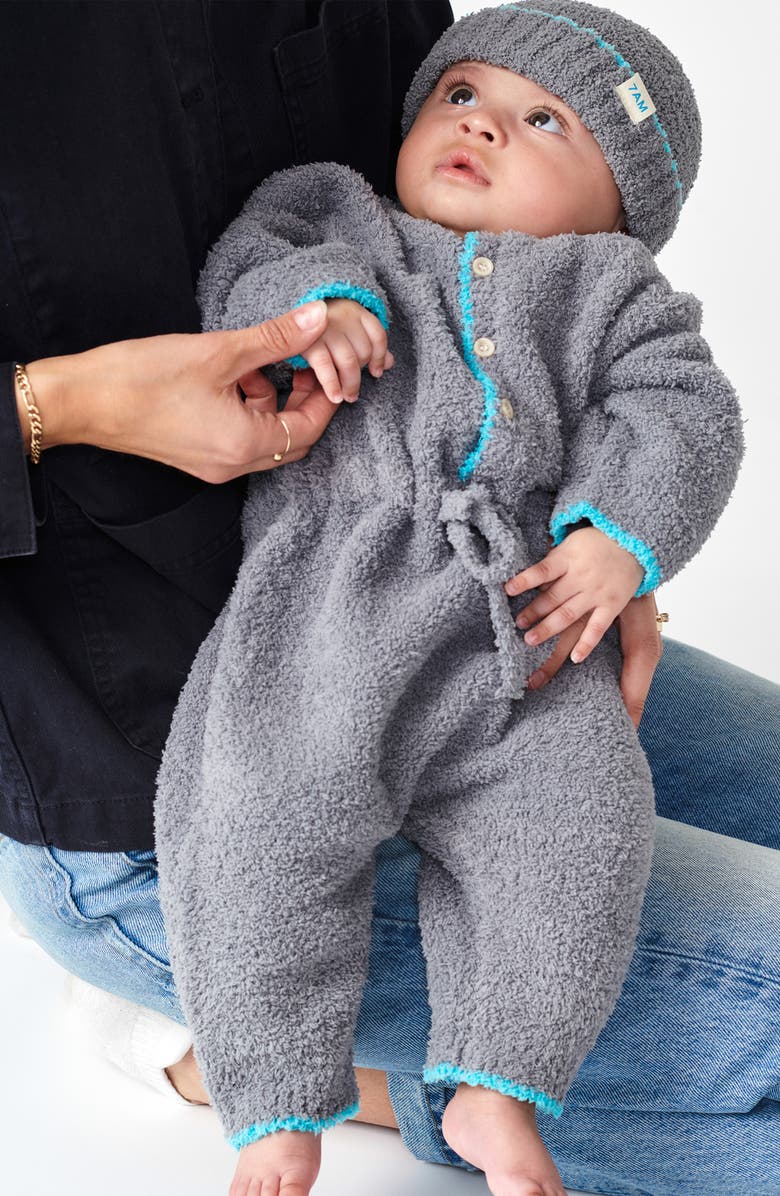 7 A.M. Enfant Kids' Fuzzy Beanie, Alternate, color, Gris