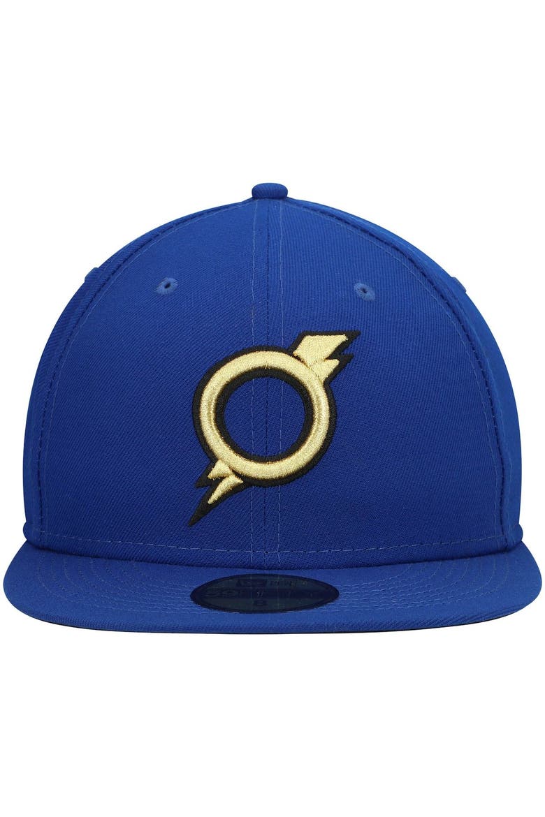 Men's New Era Blue Omaha Storm Chasers Authentic Collection Team Alternate 59FIFTY Fitted Hat, Alternate, color, Blue