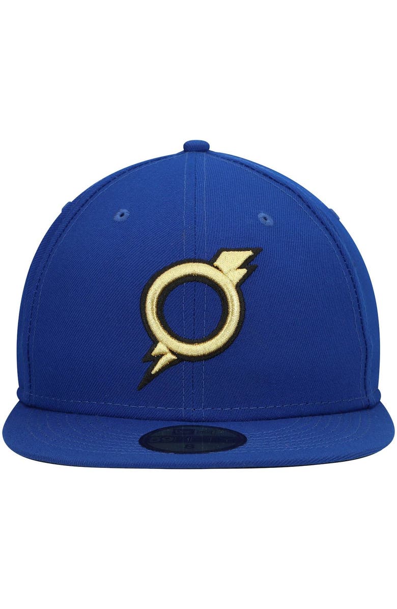 New Era Men's New Era Blue Omaha Storm Chasers Authentic Collection Team Alternate 59FIFTY Fitted Hat, Alternate, color, Blue