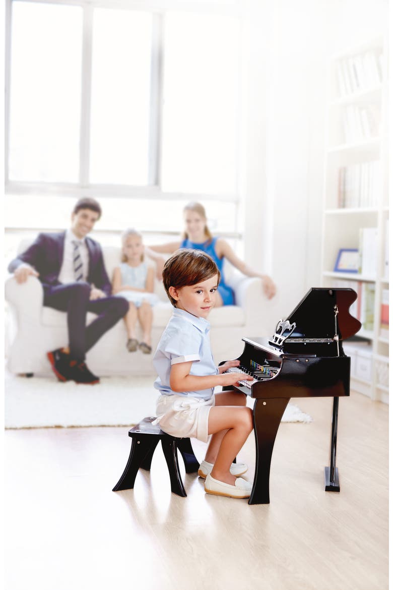 'Happy Grand' Toy Grand Piano & Bench, Alternate, color, BLACK