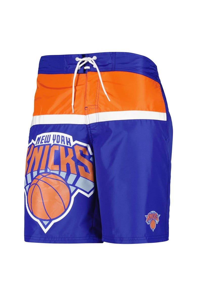 Men's G-III Sports by Carl Banks Blue New York Knicks Sea Wind Swim Trunks, Alternate, color, Blue