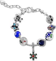 Donatello Gian Enamel and Crystal Holiday Bracelet