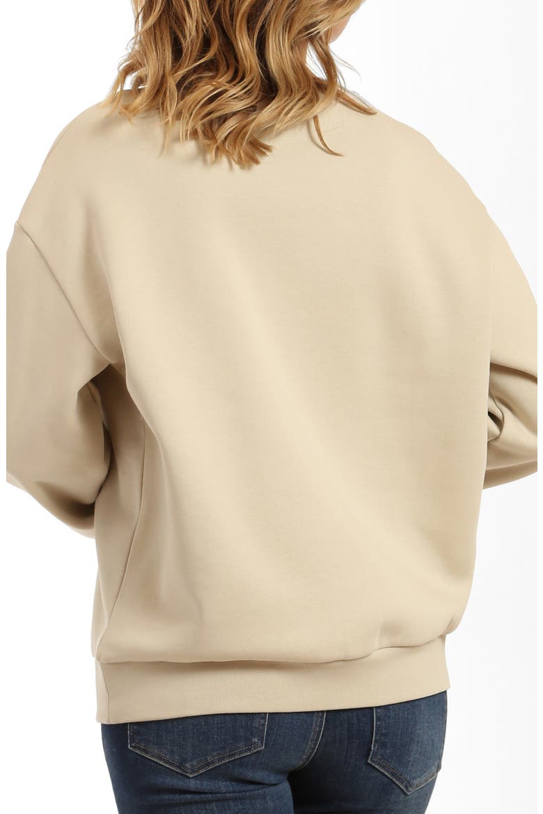 Flight Logo Graphic Sweatshirt, Alternate, color, SILVER BIRCH