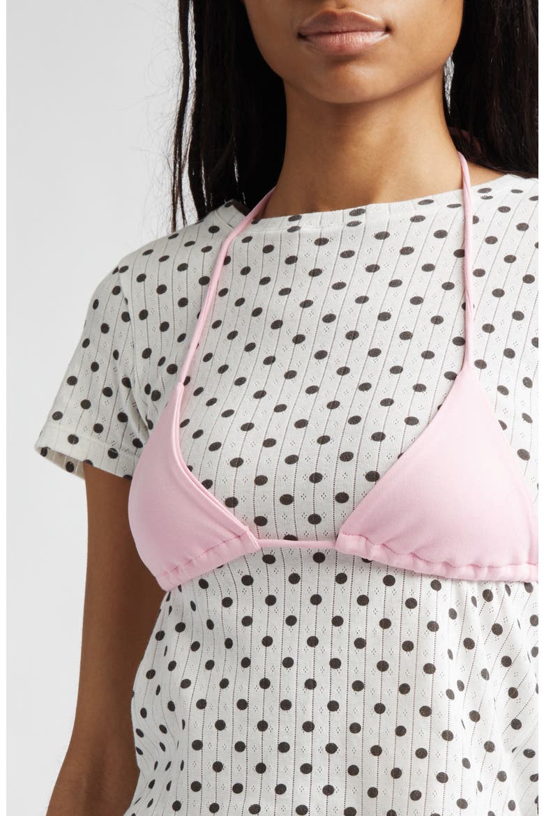 Effie Bikini Top Layered Pointelle Baby Tee, Alternate, color, WHITE MULTI
