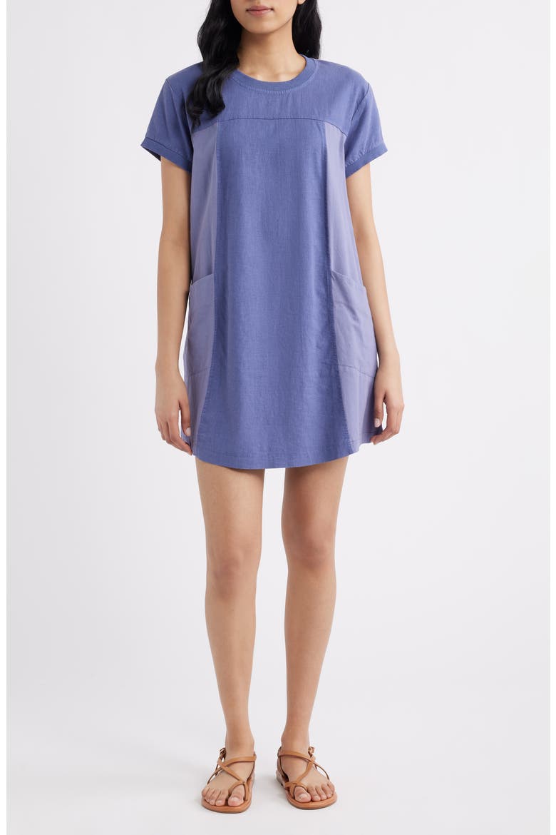 Crewneck Minidress, Main, color, SMOKE