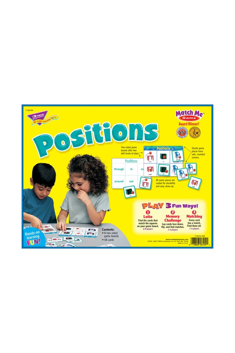 Positions Match Me Games, Alternate, color, Multicolored
