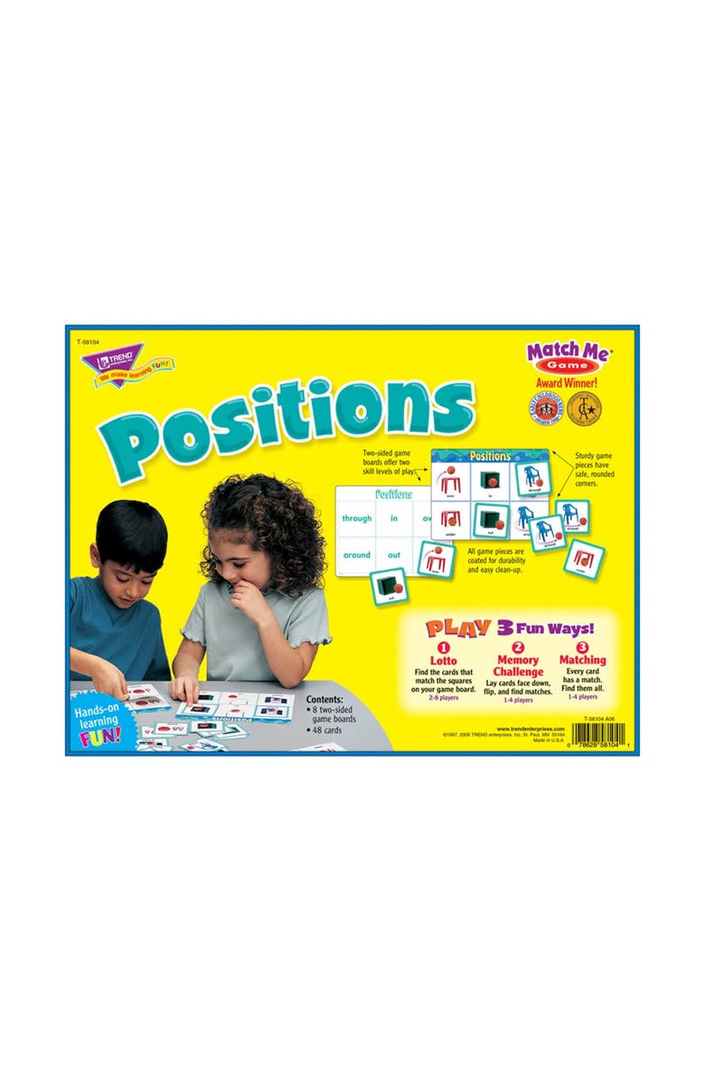 TREND Enterprises Positions Match Me Games, Alternate, color, 
