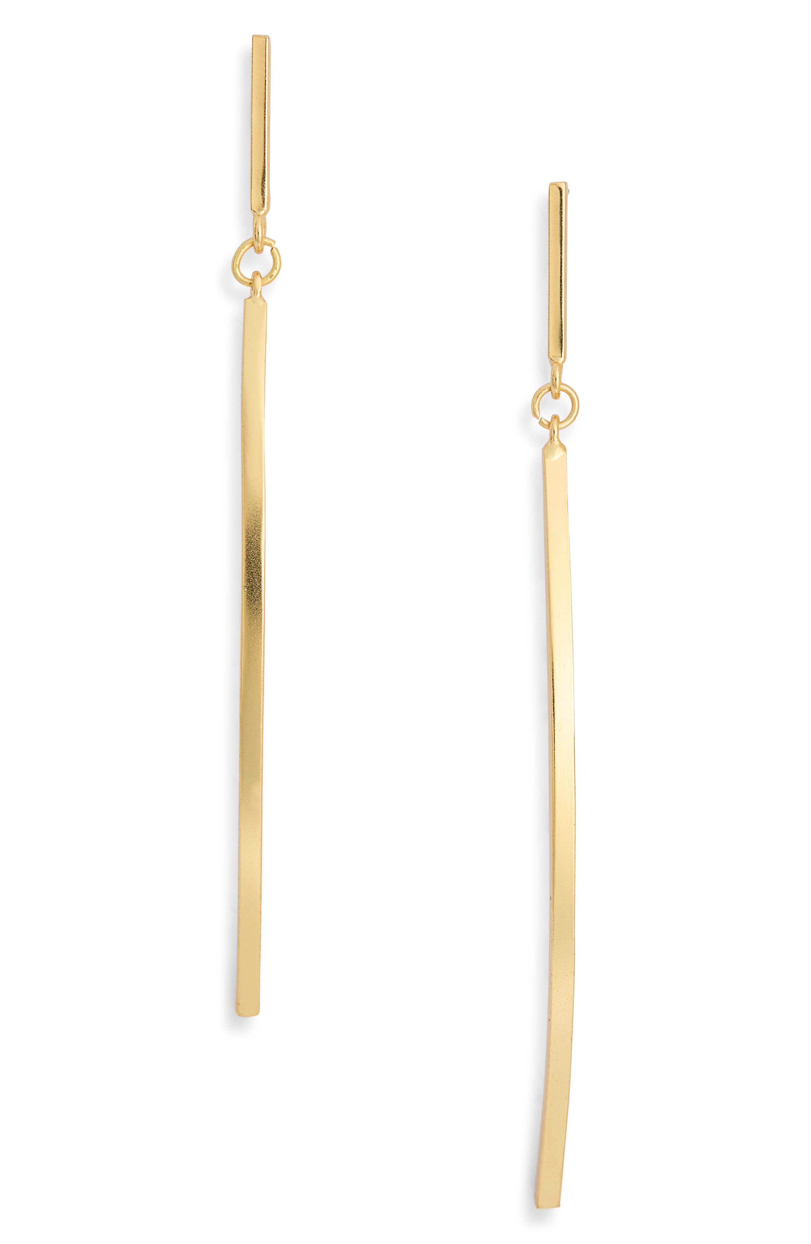 Karine Sultan Double Bar Drop Earrings In Gold