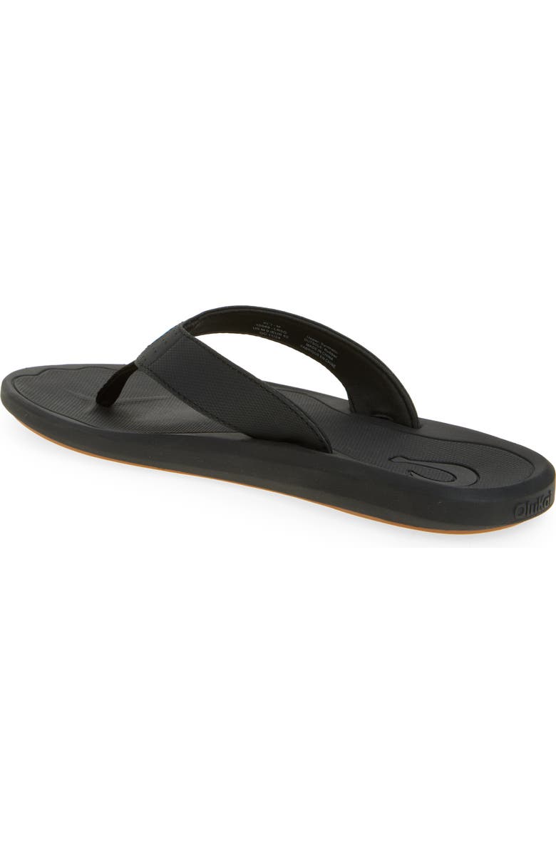 OluKai Ki Flip Flop, Alternate, color, Lava Rock / Bold Blue