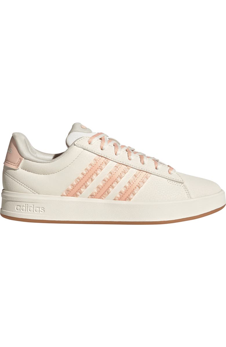 adidas Grand Court 3.0 Sneaker, Alternate, color, Core White/ Blush Pink/ Gum 3