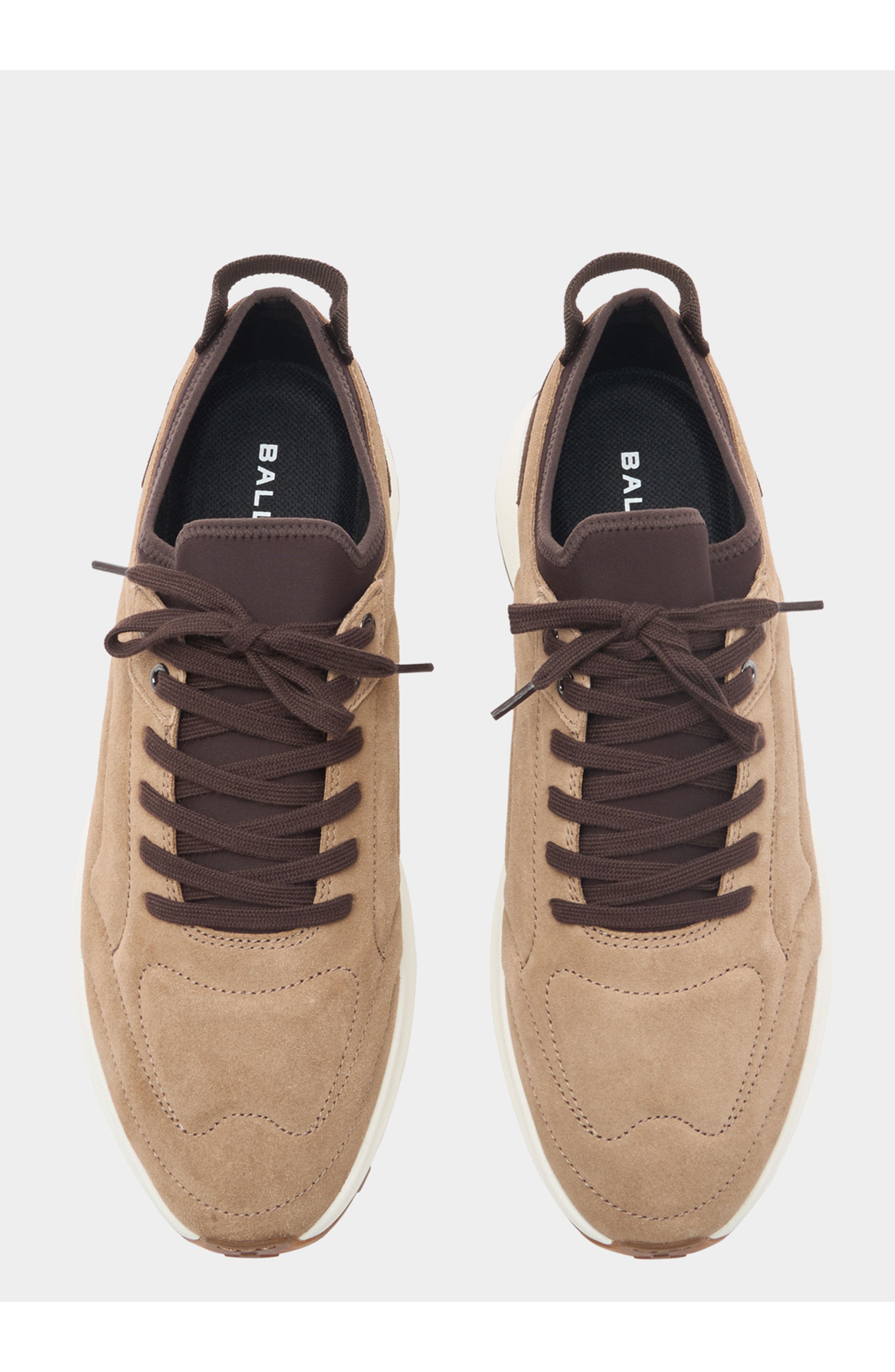 Bally Outline Sneaker in Suede, Alternate, color, Natural