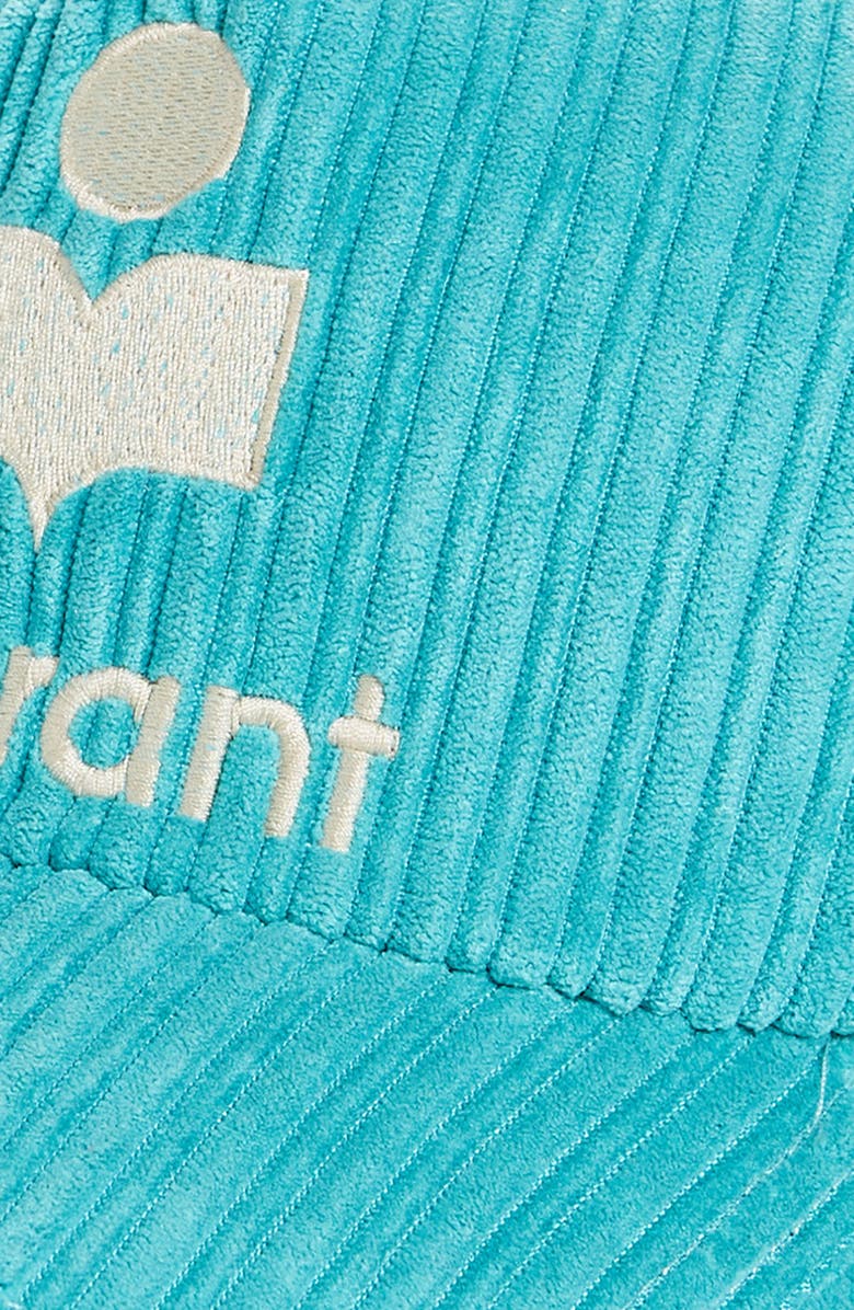 Isabel Marant Tyron Logo Corduroy Baseball Cap, Alternate, color, 