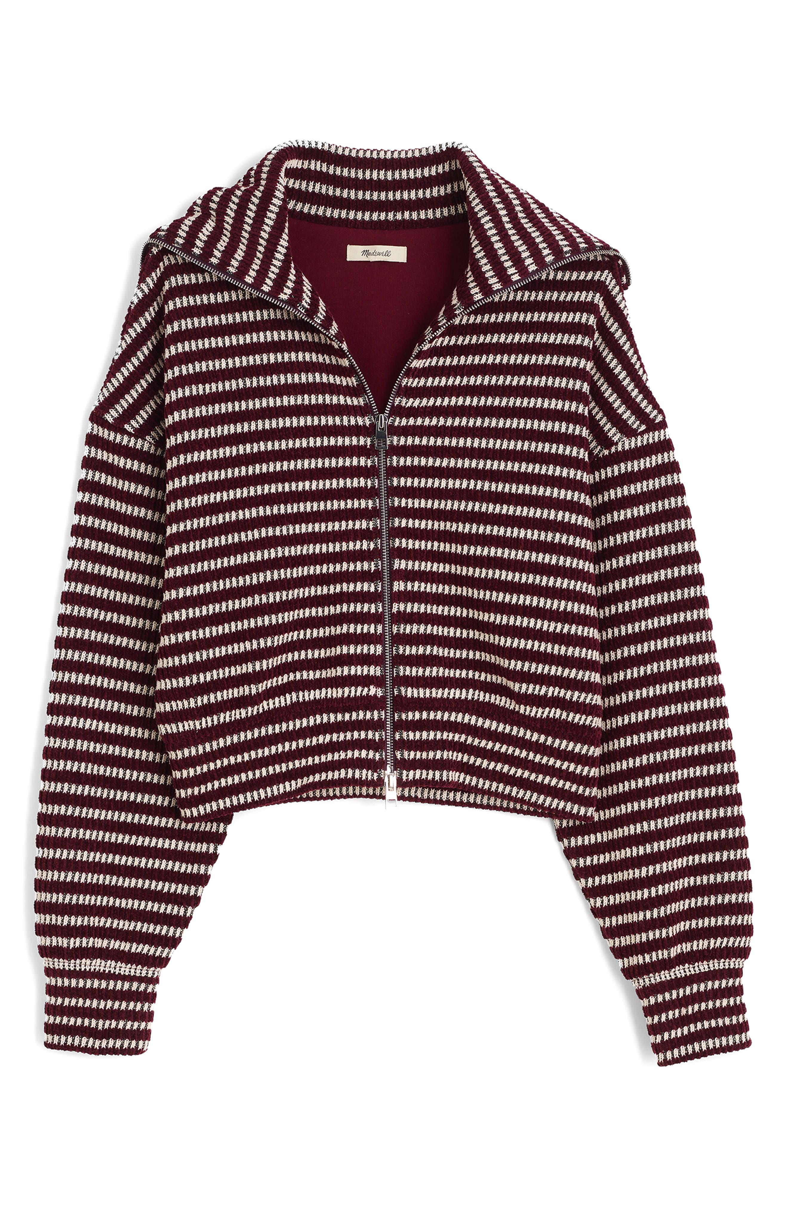 Madewell Zip Up Knit Jacket (Women) | Nordstrom