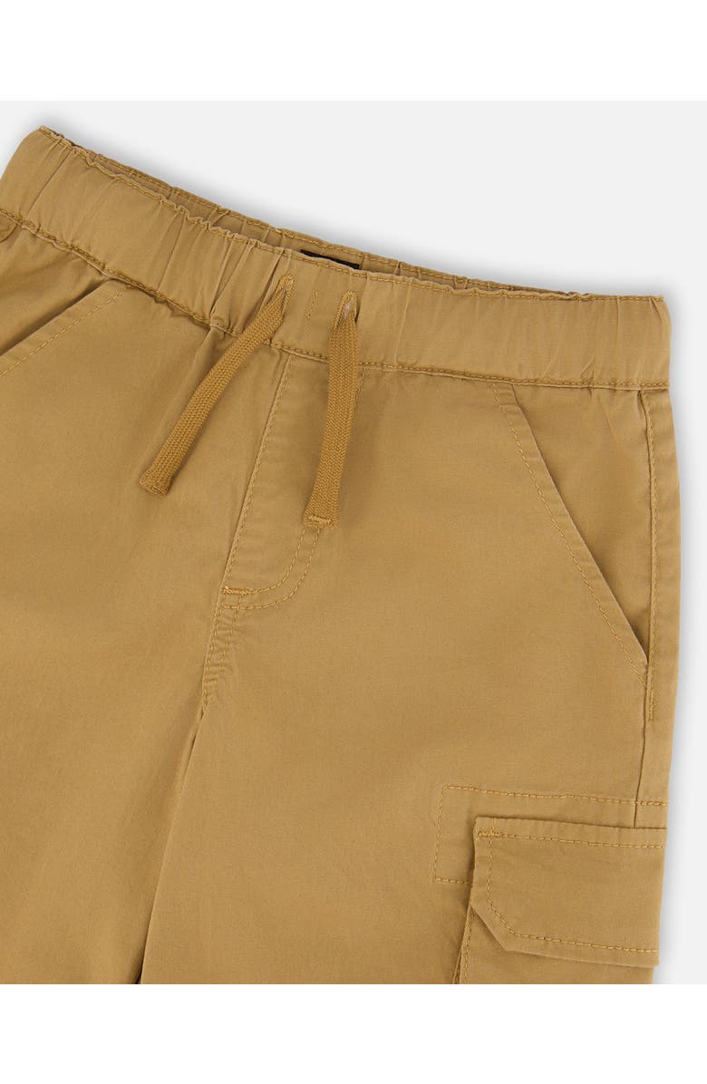 Deux par Deux Stretch Twill Bermuda with Cargo Pockets, Alternate, color, Beige